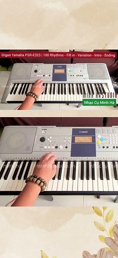 Organ Yamaha PSR-E323 - 100 Rhythms #minhha #music #demo #organ #yamaha #rhythms #review #huongdan