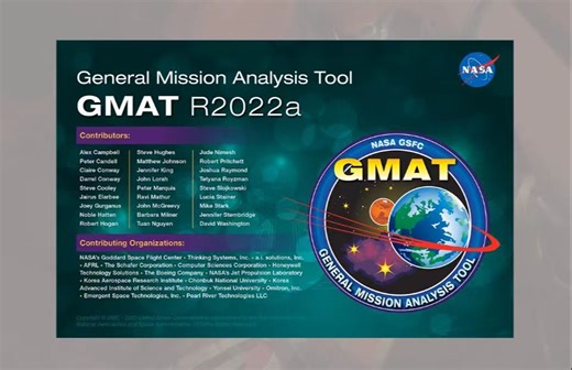 基于NASA开源软件GMAT（通用任务分析工具）模拟DRO轨道