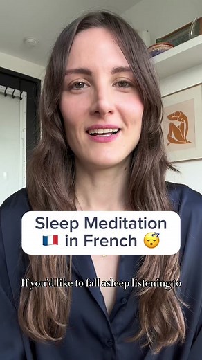 Fall Asleep in French with Relaxing Meditation | 432 Hz Frequency Sound