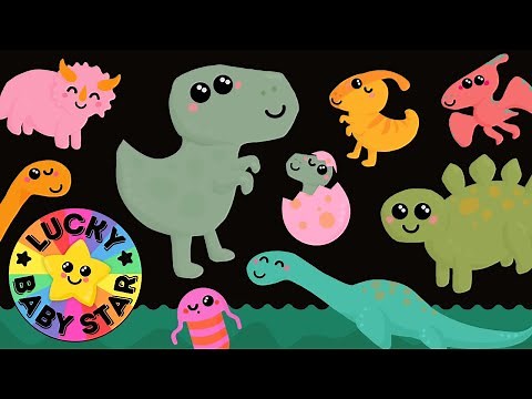 🦕 ROARsome Dinosaur Dance Along 🌈 Dino Baby Sensory Video for Toddlers 🦖
