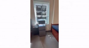 4-Tier Mini Fridge Shelf with Storage for Dorm - Adjustable Shelving Metal Storage Shelves Rack, Over Mini Fridge Storage and Microwave Stand for College Rooms Kitchen Office Apartment (White)