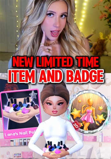 New LIMITED TIME ITEM AND BADGE in DRESS TO IMPRESS!! 💖🎀😘 | Roblox