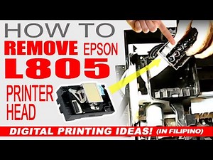 HOW TO REMOVE PRINTERHEAD OF EPSON L805 | Printer head disassembly Epson L805