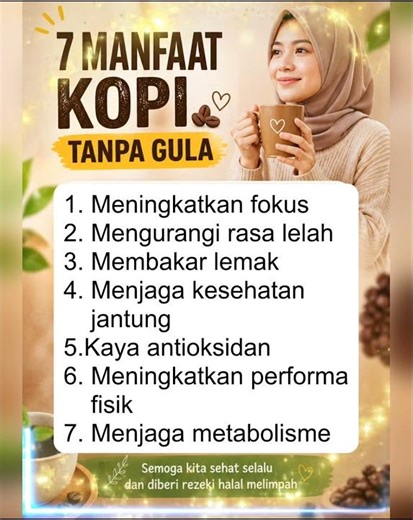 7 manfaat minum kopi tanpa gula