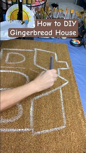 DIY Gingerbread House Doormat - Sweeten Up Your Entryway