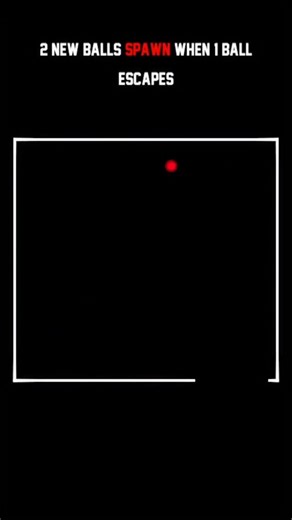 Useless experiments on Instagram: "2 new balls spawn when 1 ball escapes. #ball #bouncing #computer #computerscience #crash #trending #explorepage #viral #followme #simulation #adhd #gravityfalls"