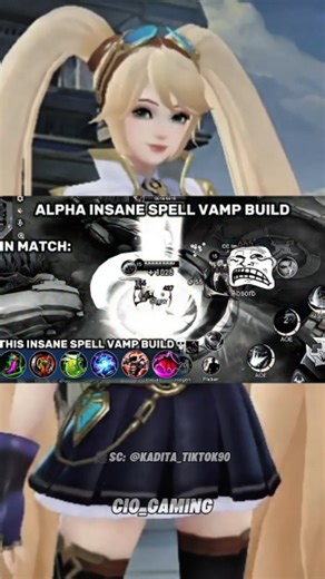 Cio on Instagram: "spell vamp build alpha terbaru 💀 #mobilelegends #fyp"