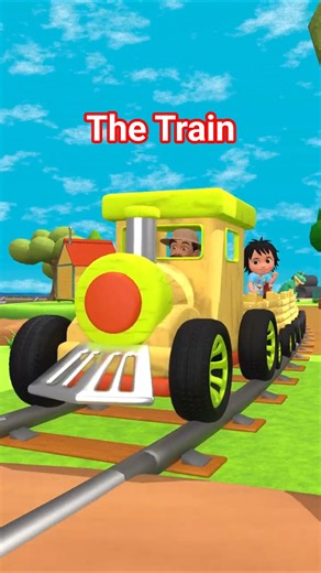 The Wheels on The Train Go Round and Round - Super Simple Songs for Kids