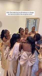 Bride and bridesmaid on Reels