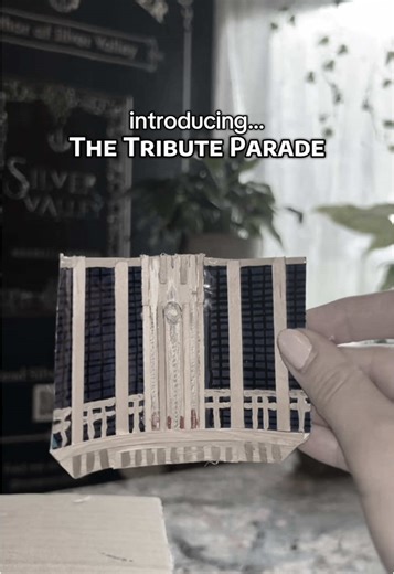 One last look at it before I add the carriage scene from Sunrise on the Reaping… #thehungergames #thetributeparade #diy