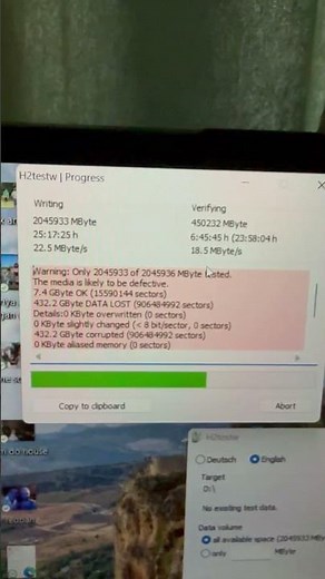 Ali express 2TB microSD card H2testw
