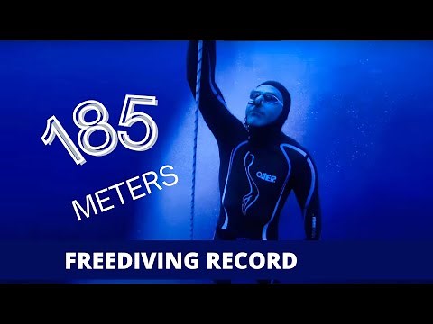 CRAZY Freediving Record 185 METERS | Andrea Zuccari