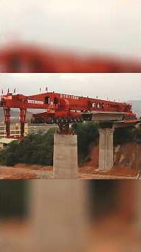 This MONSTER Machine Builds Bridges Like LEGO! 😱 #shorts #viral