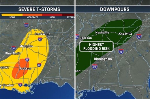 Maps show where severe weather threatens millions this week