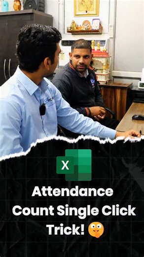 12 reactions | How To Count Attendance Automatically in Ms Excel #mybigguide #excel #microsoftoffice | Abhimanyu Bhardwaj | Facebook