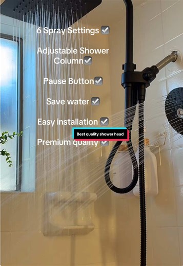 Ryamen Dual Shower Head Combo with Adjustable Features
