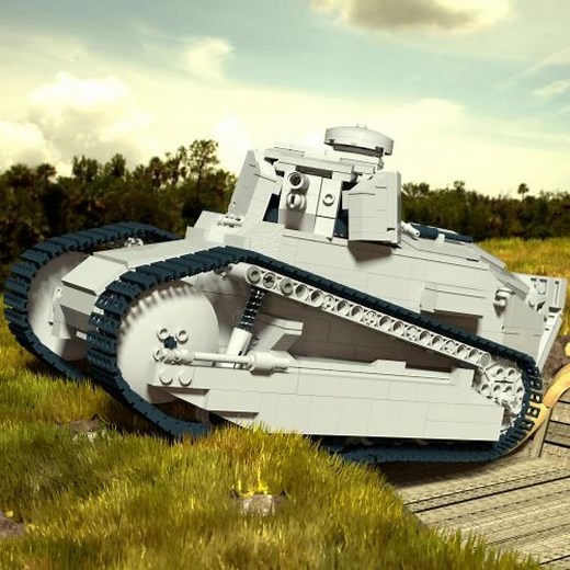 LEGO MOC-4743 Renault FT-17 (Technic 2014)