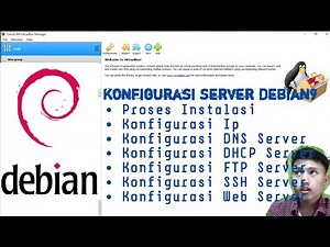 Install dan Konfigurasi Debian server (DNS, DHCP, FTP, SSH, Web)