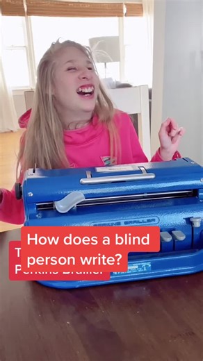 How a Blind Person Writes with a Brailler