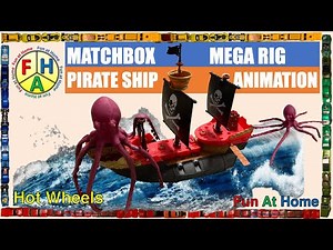 BLOW YOUR MIND - MATCHBOX MEGA RIG Pirate Ship Stop Motion Build #matchbox #animation #toys #pirates