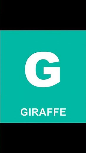 G is for Giraffe! | MiniMind Academy #Shorts