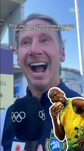The Olympic Village is the ultimate “you never know who you’ll sit next to” experience 🤭 #Olympics