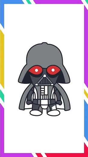 Drawing Darth Vader | Star Wars Cartoon Easy