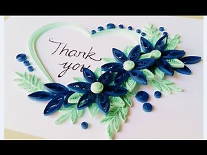 Quilling Heart For Valentine's Day Gift Ideas 6// Paper Card
