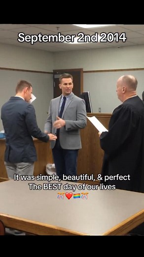 Our marital rights feel a little more secure today. 🎊❤️🏳️‍🌈🎊 We were married on September 2, 2014, in a small Iowa courthouse. We didn’t live there… it was simply the nearest place we could legally marry at the time. We didn’t need the fanfare of a big wedding, after 16 years together, that was long enough. We just wanted to be married and share the same rights as our family and friends… the same rights that every heterosexual couple enjoys. We’ve now been together 27 years… it’s dishearteni