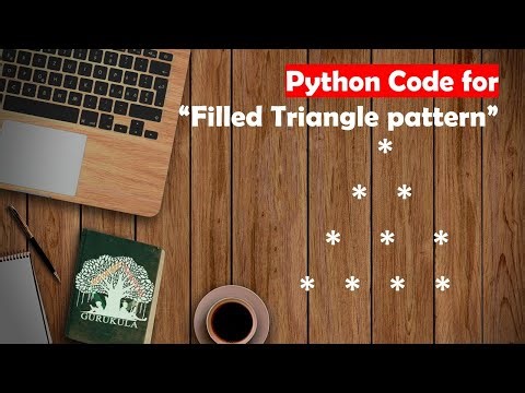 Learn Python in Tamil | How to print Filled Triangle | GURUKULA | [TAMIL]