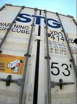 DOT tape on Intermodal Containers