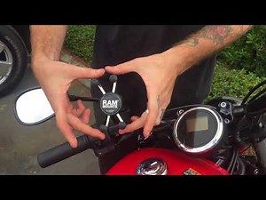 RAM Mount X-Grip Tough Claw Motorcycle Phone Mount