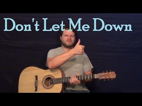 Don't Let Me Down (The Beatles) Easy Guitar Lesson How to Play Tutorial