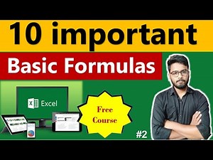 10 Important Basic Formulas of EXCEL || Transpose, GCD, Product, Power, SQRT, Roman etc || [Hindi]