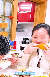 We chew loud… and laugh even louder! 🍜🤣#BOOMchallenge #Boomnow #toptrending #food | Nylah Duke