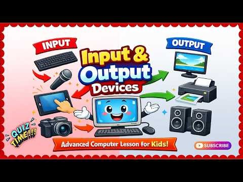 Input and Output Devices | Computer Basics for Kids + Quiz