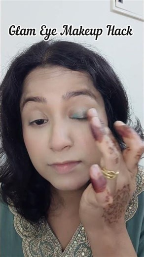 Glam Easy Eye makeup Hack #eyemakeup #makeuphacks #tutorial #shortvideo #viralvideo #makeup #youtube
