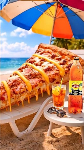 Angel's Pizza | Turn your beach day into a full-on flavor moment with the Cheesy Bacon Burger Melt