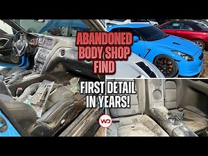 ABANDONED BODY SHOP FIND First Detail in Years Nissan GTR! Satisfying Car Detailing Restoration