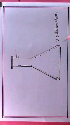 how to draw distillation flask #howtodraw #shortsvideo #shortsviral