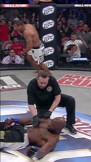 And the lights go OUT! Is this the greatest KO in Bellator history? #MMA #Bellator #Shorts