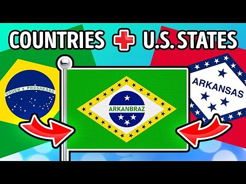 Country Flags Merge with U.S. State Flags: India, Indiana, etc.