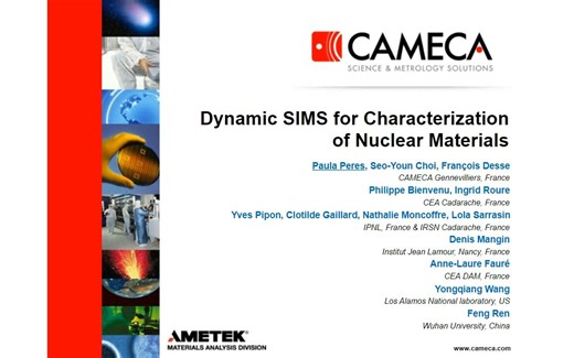 Dynamic SIMS - Characterization of Nuclear Materials