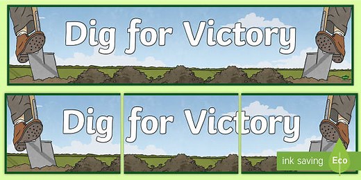 Dig for Victory Display Banner