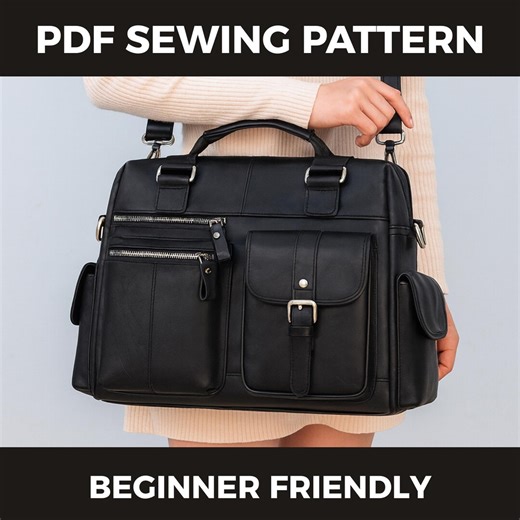 Weekender Duffle Bag Sewing Pattern | Leather Cargo Travel DIY (PDF) - Etsy