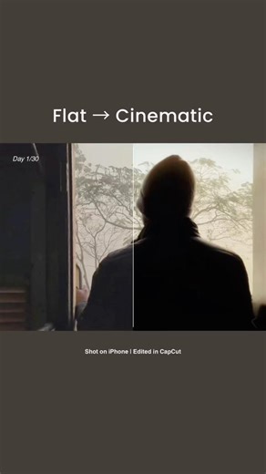 Flat → Cinematic on iPhone 🎞️ | CapCut Color Grade