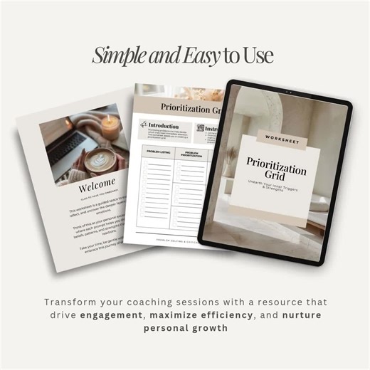 Prioritization Grid Coaching Worksheet Urgency and Impact Coaching Tool Decision Making Tool Problem Solving Worksheet Coaching Resources - Etsy