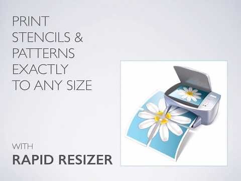Print Stencils & Patterns Exactly to Any Size: Easily Enlarge and Resize