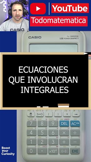 ➕ ¡En este video te enseño a resolver ecuaciones que involucran integrales definidas con la Casio fx-9860GIII de forma rápida y práctica! Ideal para secundaria, universidad o IB. Vas a aprender a: ✅ Ingresar integrales definidas paso a paso. ✅ Calcular resultados en segundos. ✅ Despejar incógnitas directamente desde la calculadora. ✅ Resolver ejercicios sin cálculos manuales extensos. 📖 Con este recurso vas a dominar las integrales de forma sencilla. 👉 Guardá este video como ayuda rápida para 