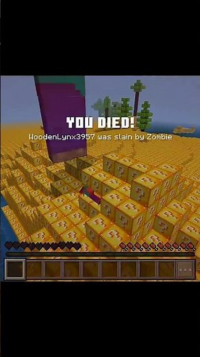 Minecraft One Block:😭 Lucky Block Edition #minecraft#gaming#minecraft #shorts